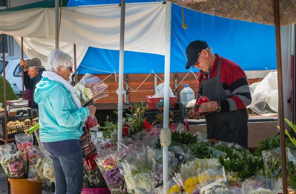 Quarteira Portugal Mai 2018 Petit Marché Extérieur Les Producteurs Locaux — Photo