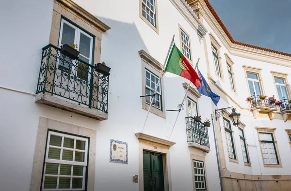 Faro Portugal Maio 2018 Detalhe Arquitectónico Edifício Departamento Polícia Judiciária — Fotografia de Stock