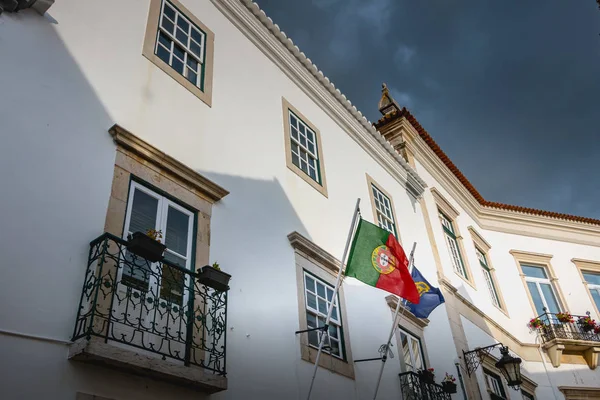 Faro Portugal Maio 2018 Detalhe Arquitectónico Edifício Departamento Polícia Judiciária — Fotografia de Stock