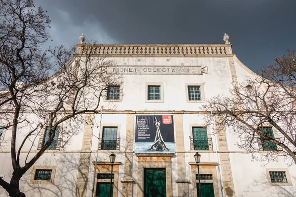 Faro Portugal Mayo 2018 Detalle Arquitectónico Día Primavera Del Teatro — Foto de Stock