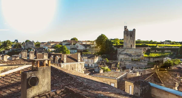 Saint Emilion Près Bordeaux France Mai 2017 Vue Aérienne Ville — Photo