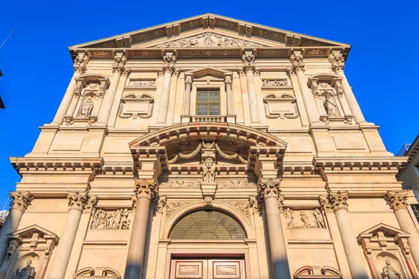 Milan Italy November 2017 Architectural Detail San Fedele Church Milan — Stock Photo, Image