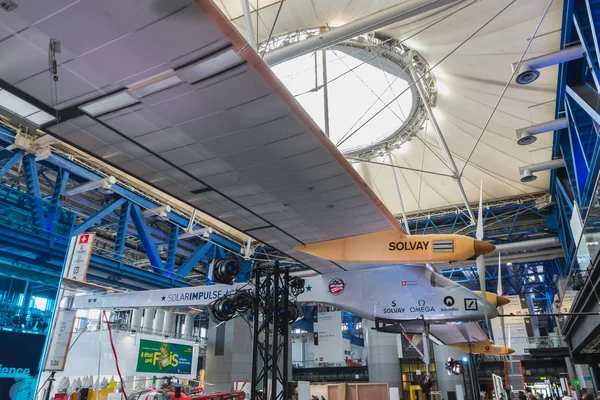 Paris Franciaország 2018 Október Kiállítás Híres Solar Impulse Sia Elektromos — Stock Fotó
