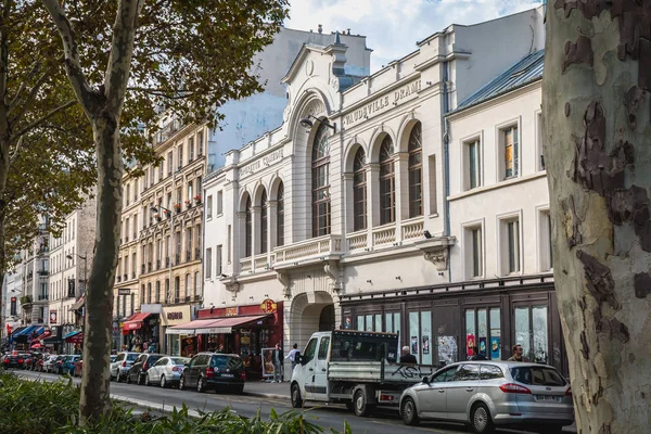 Париж Франція Жовтня 2018 Фасад Театру Trianon Паризьких Театр Розташований — стокове фото
