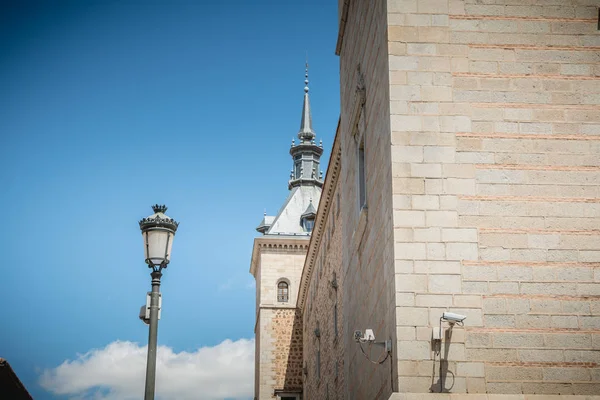 Подробная Архитектура Алькасар Толедо Объект Всемирного Наследия Юнеско Испании — стоковое фото