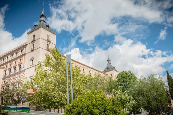 Toledo España Abril 2018 Arquitectura Detallada Alcázar Toledo Patrimonio Humanidad — Foto de Stock