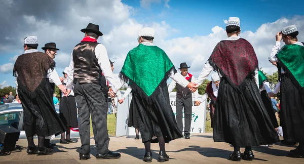 Bretignolles Sur Mer Γαλλία Ιουλίου 2016 Χορευτές Έναν Παραδοσιακό Λαϊκό — Φωτογραφία Αρχείου