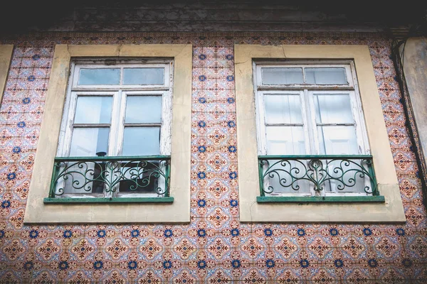 Aveiro Portugalsko Května 2018 Malé Tradiční Dům Architektura Detail Historickém — Stock fotografie