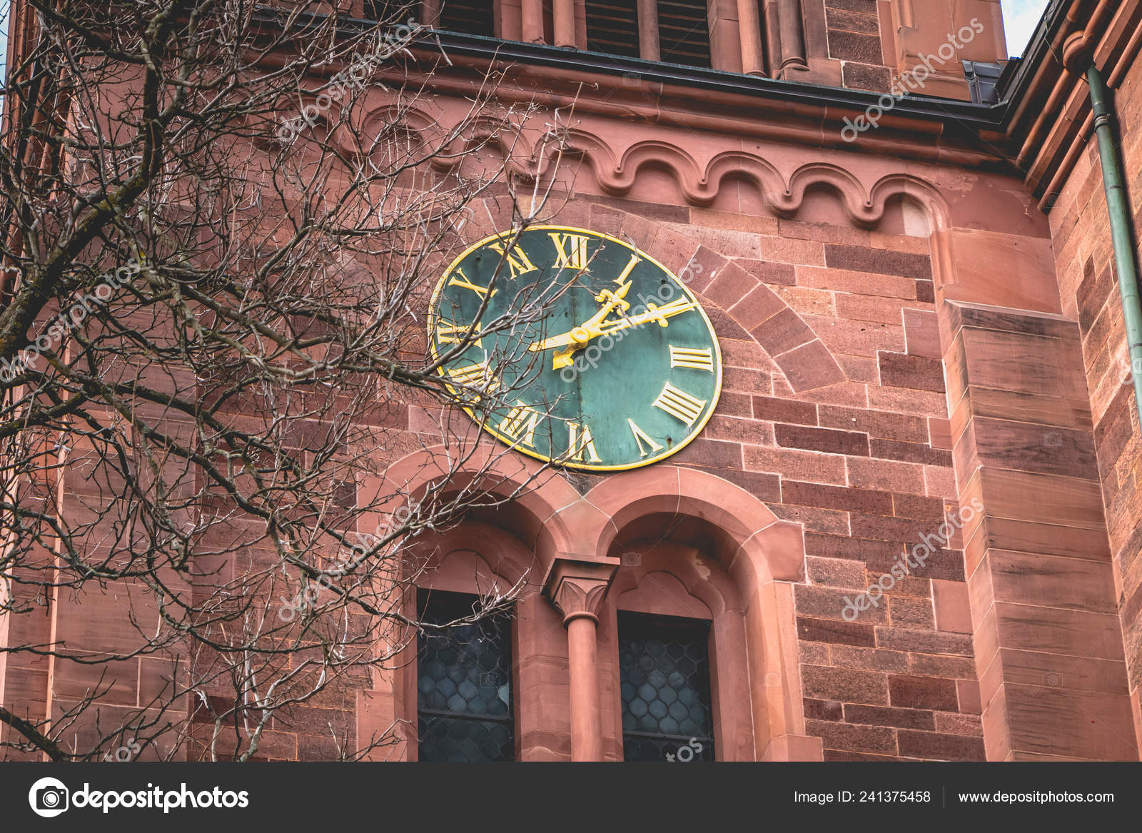 Freiburg Breisgau Germany December 17 Architectural Detail Johanneskirche Catholic Church Stock Editorial Photo C Pierreolivier