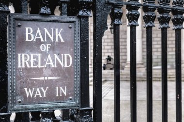 Mimari detay banka İrlanda Dublin