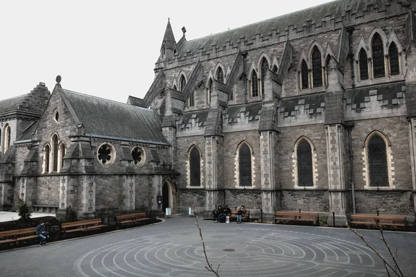 Az írországi dublini egyház építészeti részletei — Stock Fotó