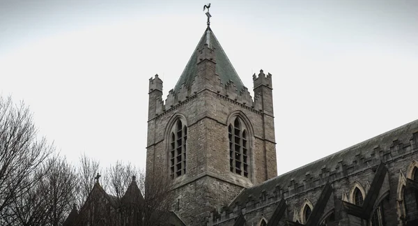 Architektonický detail katedrály Kristovy církve v Dublinu, IREL — Stock fotografie