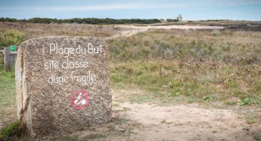 Ama plaj, gizli hassas kumul - bir kaya hint boyalı