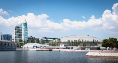 Lizbon, Portekiz'deki Altice Arena show room'un görünümü