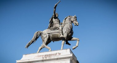 Montpellier Promenade du Peyrou Louis Xiv heykeli, F