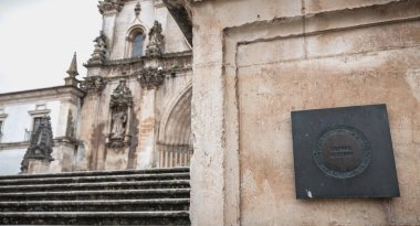 Alcobaca manastırının mimari detayı, Portekiz 