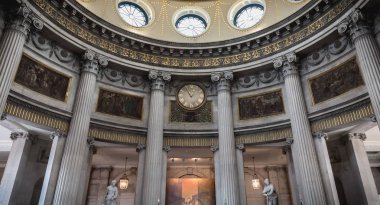 Architectural detail of the interior of the Dublin City Hall, Ir clipart