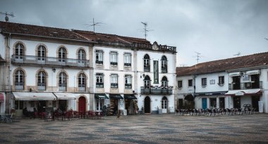 Batalha küçük turistik şehir merkezigörünümü, Portekiz