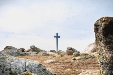 Chatelet ucunun haç yabani bitki örtüsü görünümü 