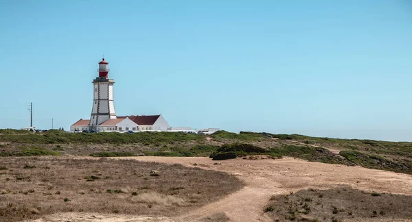 Arkitektoniska detalj av Cape Espichel Lighthouse — Stockfoto
