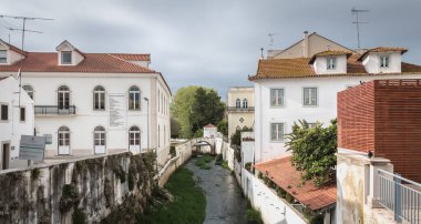 Alb 'in tarihi şehir merkezinin tipik ev mimarisi ayrıntıları