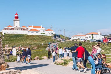Cabo de roca deniz fenerinin çevresindeki atmosfer, Portekiz