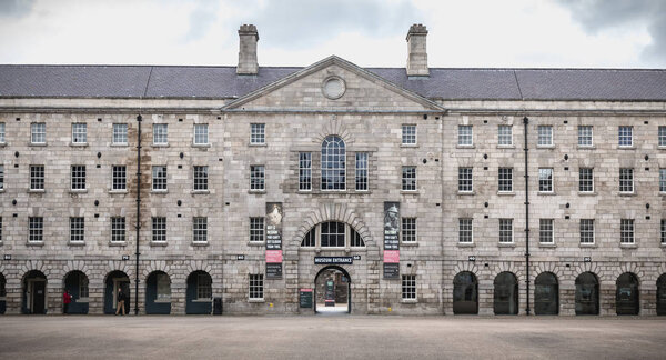 Architectural detail of the National Museum of Ireland  in Dubli