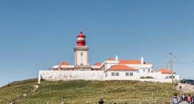 Cabo de roca deniz fenerinin çevresindeki atmosfer, Portekiz