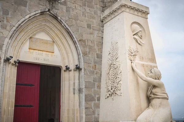 Lege Loire Atlantique Francie Září 2020 Fasáda Kaple Notre Dame — Stock fotografie