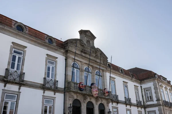 Ovar Portekiz Şubat 2020 Insanların Kış Günü Yürüdükleri Tarihi Şehir — Stok fotoğraf