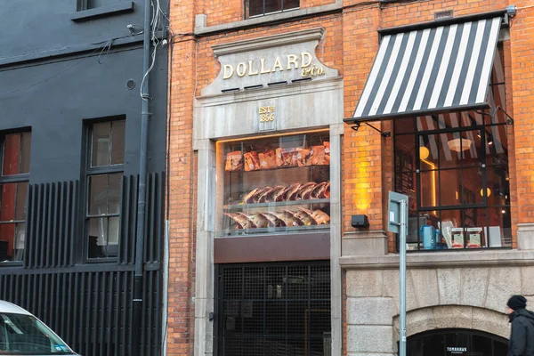 Dublin Irlande Février 2019 Façade Dollard Magasin Restaurant Dans Centre — Photo