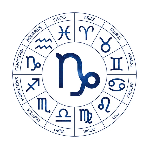 Vektor Grafický Astrologie Bílém Pozadí Jednoduchý Kosmické Geometrické Reprezentace Znamení — Stockový vektor