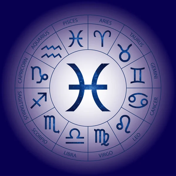Vector Astrologie Cosmică Grafică Reprezentare Geometrică Simplă Semnului Zodiacal Pentru — Vector de stoc