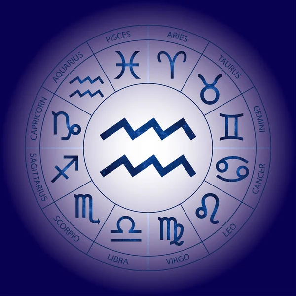 Wektor Zestaw Graficzny Kosmicznej Astrologii Prosta Geometryczna Reprezentacja Znak Zodiaku — Wektor stockowy