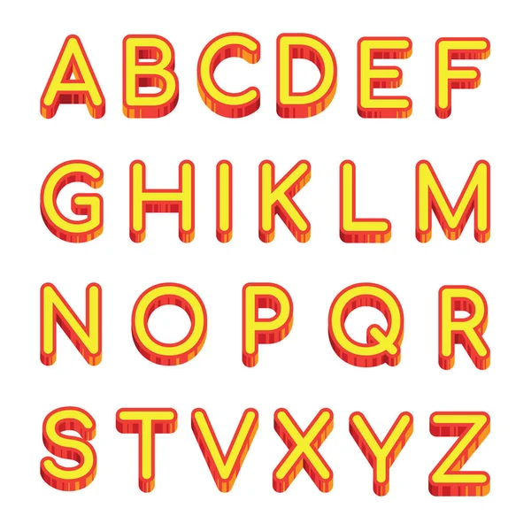 Vektör sanat harfleri latin alfabesi beyaz arka plan üzerinde izole. Vektör çizim örnek İngilizce alfabe.