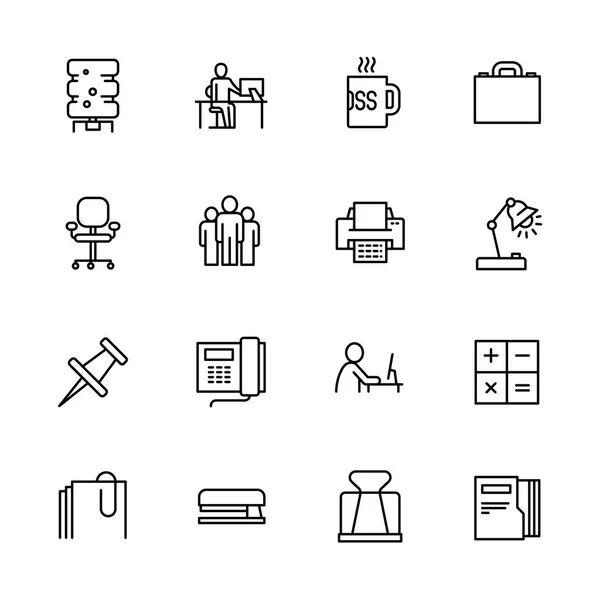 Simple Set Symbols Business Career Teamwork Contains Icon Business Office — Stock Vector