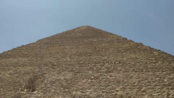 Full 1080 Video Footage Archeology Great Pyramids Giza Chephren Pyramid — Video Stock