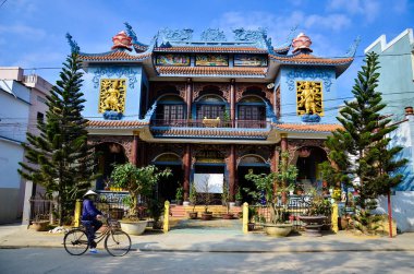 Hoi An, Vietnam - 09 Ocak 2014: Hoi eski bir şehir. Hoi bir Asya'nın popüler bir turistik yer. Hoian Unesco tarafından Dünya Mirası alanı kabul edilmektedir.