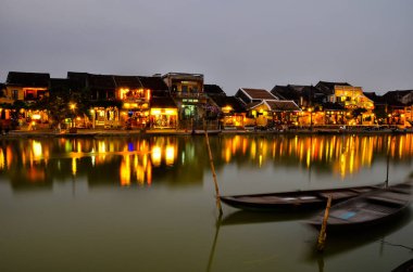 Hoi An, Vietnam - 09 Ocak 2014: Hoi eski bir şehir. Hoi bir Asya'nın popüler bir turistik yer. Hoian Unesco tarafından Dünya Mirası alanı kabul edilmektedir.