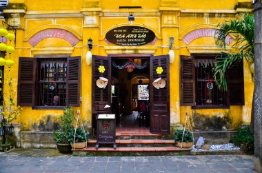 Hoi An, Vietnam - 09 Ocak 2014: Hoi eski bir şehir. Hoi bir Asya'nın popüler bir turistik yer. Hoian Unesco tarafından Dünya Mirası alanı kabul edilmektedir.