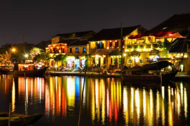 Hoi An, Vietnam - 09 Ocak 2014: Hoi eski bir şehir. Hoi bir Asya'nın popüler bir turistik yer. Hoian Unesco tarafından Dünya Mirası alanı kabul edilmektedir.