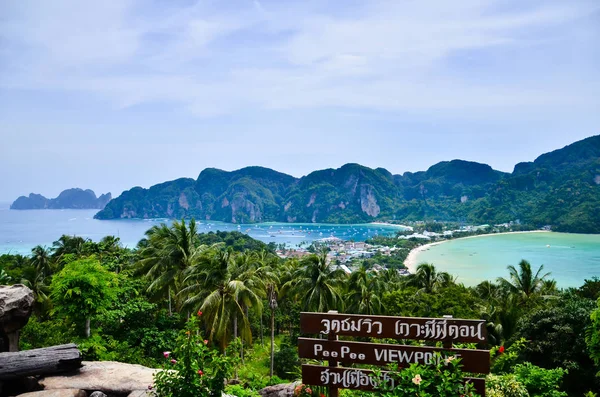 Ponto Vista Phi Phi Island Província Krabi Tailândia — Fotografia de Stock