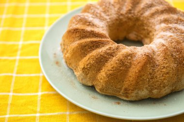 Lezzetli bir ev yapımı pasta. Lezzetli ev yapımı pasta.