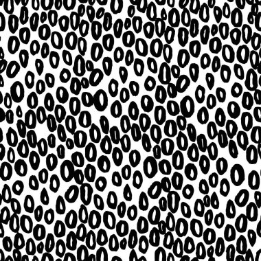 Beyaz üzerine siyah mermi ile sorunsuz vektör soyut desen