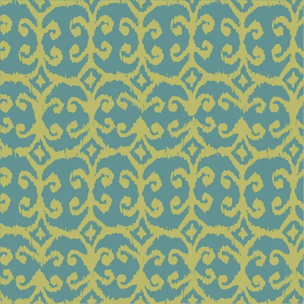 Vektör sorunsuz ikat desen sarı ve mavi ile