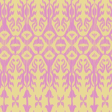 Vektör sorunsuz ikat desen pembe