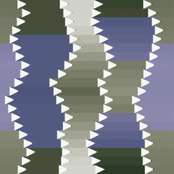 Naadloze vector patroon met colorued potloden groen en blauw — Stockvector