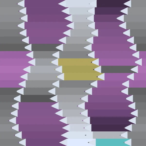 Patrón vectorial sin costuras con lápices coloreados gris y lila — Vector de stock