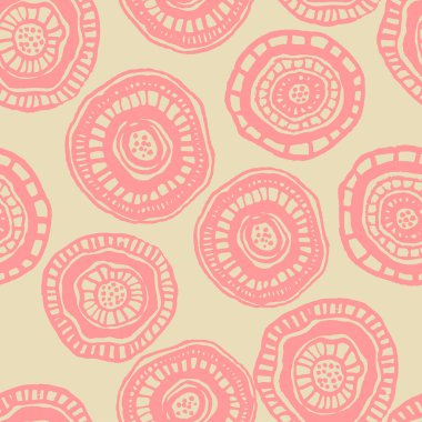 Japonya Aborjin çiçekler ile vektör seamless modeli