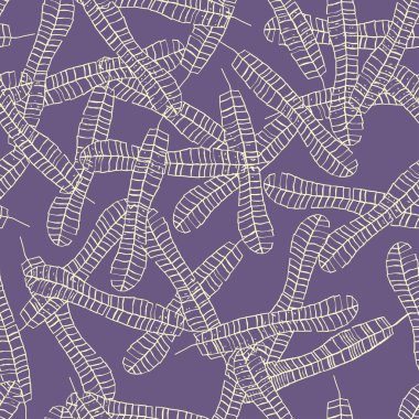 Sorunsuz vektör desen sarı yolları muz ile yaprak sarma, craft, kumaş, seramik, el sanatları için